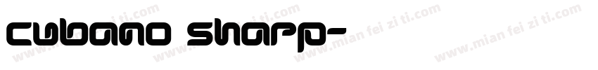 cubano sharp字体转换